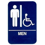 men and women ada compliant restroom signs